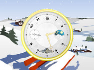 Snowy Clock ScreenSaver screenshot